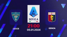 Trực tiếp bóng đá Lecce vs Genoa, Serie A, 21h00 hôm nay 5/1/2025