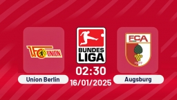 Trực tiếp bóng đá Union Berlin vs Augsburg, Bundesliga, 02h30 hôm nay 16/1/2025