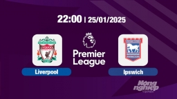 Trực tiếp bóng đá Liverpool vs Ipswich, Ngoại hạng Anh, 22h00 hôm nay 25/1/2025