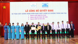 3 chương trình đào tạo của Đại học Cửu Long đạt chứng nhận chất lượng