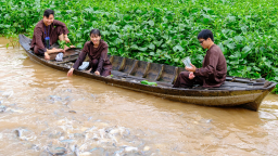 Hàng chục tấn cá tra về trú dưới bến sông Trà Ôn