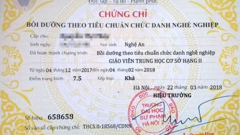 Giáo viên mệt mỏi vì chứng chỉ chức danh nghề nghiệp