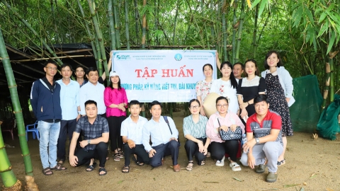 Tập huấn kỹ năng viết tin bài khuyến nông