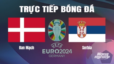Trực tiếp Đan Mạch vs Serbia tại Euro 2024 trên VTV2 ngày 26/6