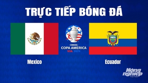 Trực tiếp Mexico vs Ecuador tại Copa America trên K+ SPORT 2 hôm nay 1/7/2024