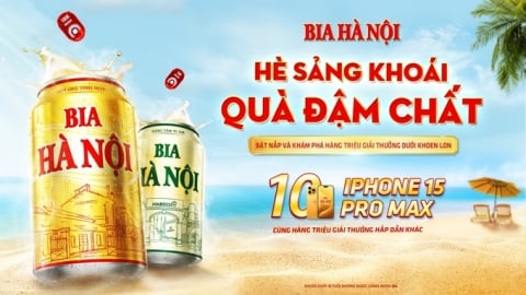 Trúng ngay iPhone 15 Promax với chương trình khuyến mại 'Hè Sảng Khoái, Quà Đậm Chất' cùng Bia Hà Nội
