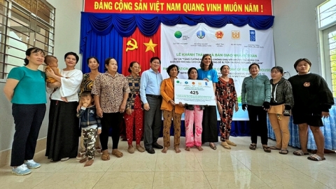 UNDP giao nhà cho 425 hộ nghèo tại Cà Mau