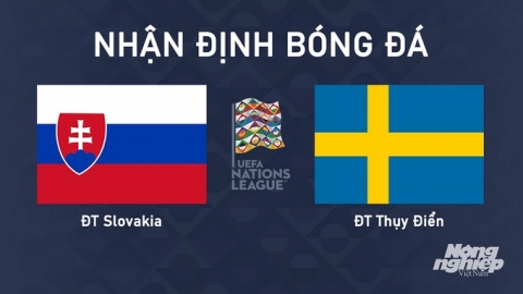 Nhận định ĐT Slovakia vs ĐT Thụy Điển lúc 1h45 ngày 12/10/2024