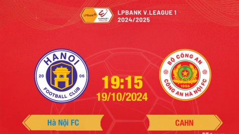 VTV5, FPT Play trực tiếp bóng đá Hà Nội FC vs CAHN, 19h15 hôm nay 19/10/2024