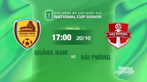 FPTPlay trực tiếp Quảng Nam vs Hải Phòng, Cúp Quốc gia 2024/25, 17h00 hôm nay 20/10/2024