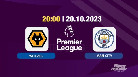 Trực tiếp Wolves vs Man City, Ngoại hạng Anh, 20h hôm nay 20/10, K+ SPORT 1