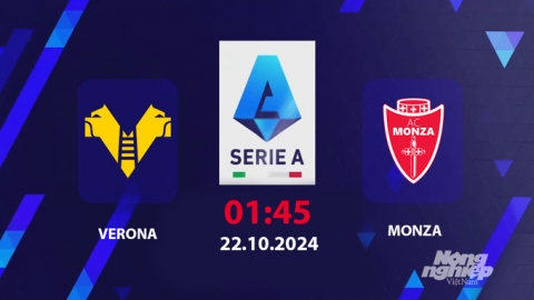 Nhận định, trực tiếp Verona vs Monza, Serie A, 01h45 hôm nay 22/10/2024