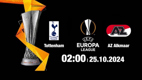 Nhận định, trực tiếp Tottenham vs AZ Alkmaar, Cúp C2 Châu Âu, 02h00 ngày 25/10/2024