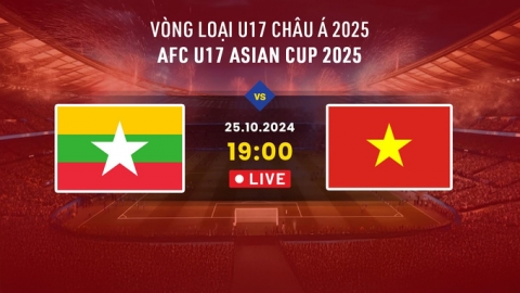 Trực tiếp U17 Việt Nam vs U17 Myanmar, U17 Châu Á 2025, 19h hôm nay 25/10