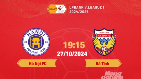 FPTPlay Trực tiếp bóng đá Hà Nội FC vs Hà Tĩnh, 19h15 hôm nay 26/10/2024