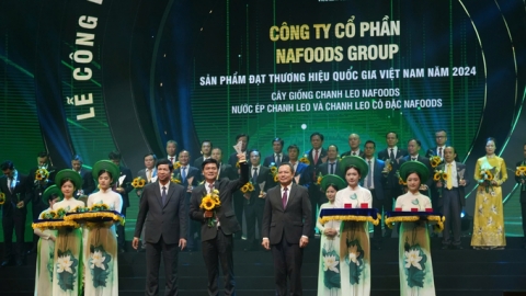 Cây giống chanh leo Nafoods được vinh danh tại Thương hiệu quốc gia năm 2024