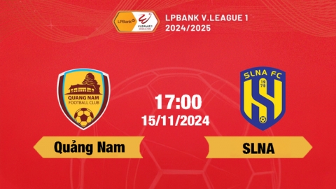 FPTPlay Trực tiếp bóng đá Quảng Nam vs SLNA, 17h hôm nay 15/11/2024