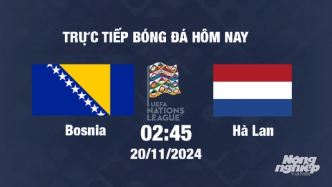 Trực tiếp Bosnia vs Hà Lan, UEFA Nations League 2024/25, 2h45 ngày 20/11/2024