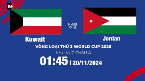 Nhận định bóng đá Kuwait vs Jordan, vòng loại World Cup 2026, 01h15 hôm nay 20/11/204