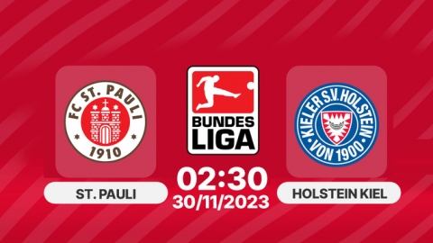 Nhận định, Trực tiếp St.Pauli vs Holstein Kiel, Bundesliga, 02h30 hôm nay 30/11