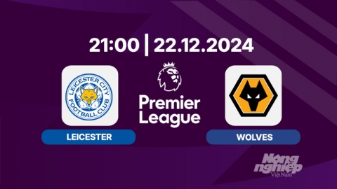 Nhận định, trực tiếp Leicester vs Wolves, Ngoại hạng Anh, 21h00 hôm nay 22/12/2024