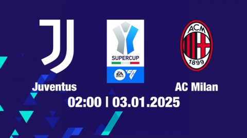 Nhận định bóng đá Juventus vs AC Milan, Siêu Cúp Italia, 02h00 ngày 4/1/2025