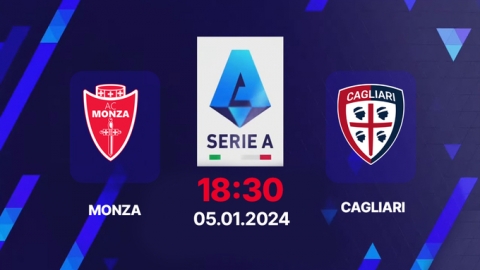 Trực tiếp bóng đá Monza vs Cagliari, Serie A, 18h30 hôm nay 5/1/2025