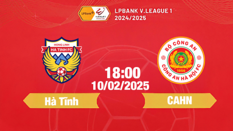 Trực tiếp bóng đá Hà Tĩnh vs CAHN, 18h00 hôm nay 10/2/2025