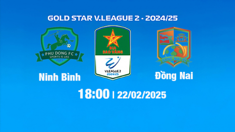 Trực tiếp bóng đá Ninh Bình vs Đồng Nai, 18h00 hôm nay 22/2/2025