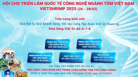 Tập đoàn Việt Úc sẽ tham dự VietShrimp 2025 tại Cần Thơ