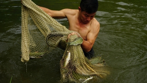 Tận dụng nước suối sạch nuôi cá 'tiến vua'