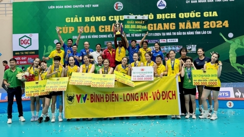 VTV Bình Long An vô địch quốc gia 2024