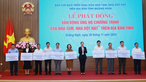 Quảng Ngãi kêu gọi xóa gần 10.000 căn nhà tạm, nhà dột nát