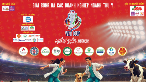 Sắp khởi tranh Giải bóng đá VET Cup 2025