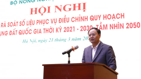 Thống nhất số liệu điều chỉnh quy hoạch sử dụng đất quốc gia