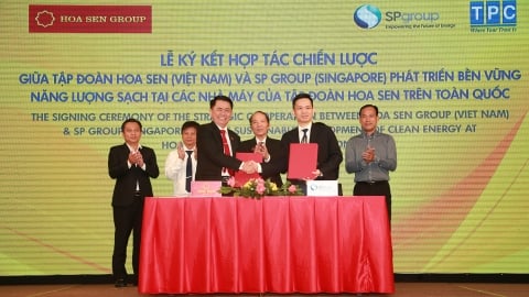 Tập đoàn Hoa Sen và SP Group hợp tác phát triển bền vững năng lượng sạch