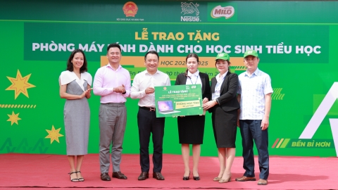 Nestlé MILO trao tặng ba phòng máy tính cho các trường dân tộc vùng cao