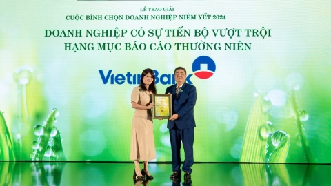 VietinBank giành cú đúp giải thưởng về Báo cáo thường niên tại VLCA 2024