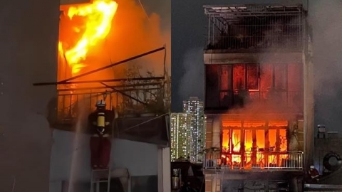 Video: Toàn cảnh vụ cháy khiến 4 người thương vong