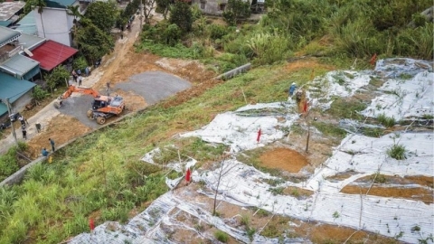 Hòa Bình triển khai san gạt, hạ cốt khu vực đồi Lủ Thao