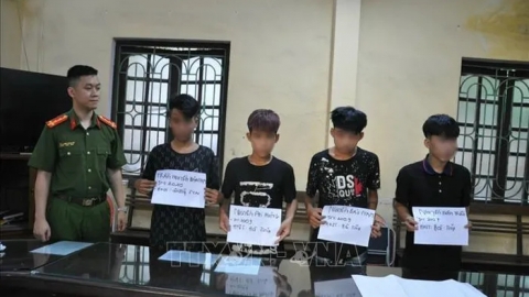 Nhóm trộm liên tỉnh 'tuổi teen' bị bắt ở Hải Dương