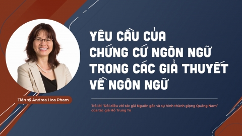 Yêu cầu của chứng cứ ngôn ngữ trong các giả thuyết về ngôn ngữ