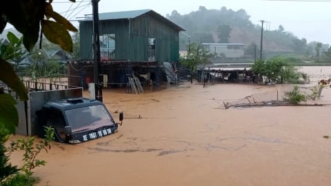 Mưa lớn gây ngập cục bộ nhiều nơi ở Hà Giang