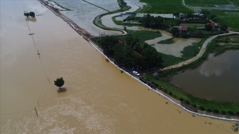 Đêm 9/8, sông Bùi, sông Tích chạm mức báo động 3, cảnh báo lũ Hà Nội