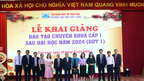 Trường Đại học Cửu Long khai giảng khóa đào tạo chuyên khoa cấp 1 đầu tiên