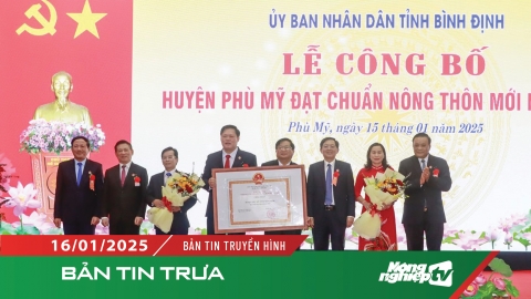 Phù Mỹ là huyện nông thôn mới thứ 7 của Bình Định