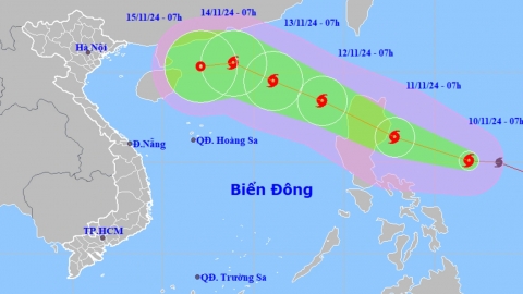 Bão Toraji gần Biển Đông, khả năng trở thành bão số 8