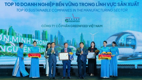 Greenfeed được vinh danh nhờ chuyển đổi xanh trong sản xuất nông nghiệp