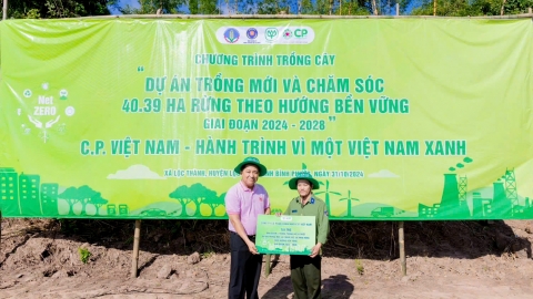 C.P. Vietnam hands over forest planting and care project in Ta Thiet