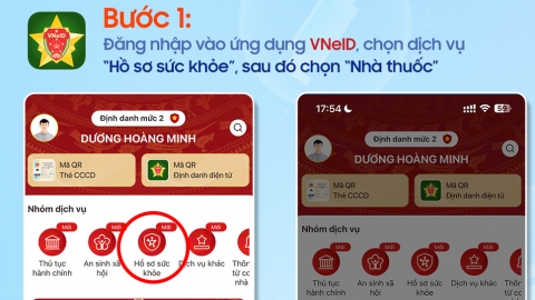 Người dân có thể mua thuốc trực tuyến trên ứng dụng VNeID